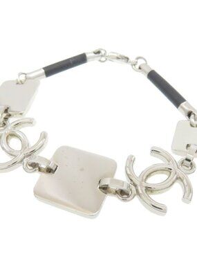Chanel CC Logo Bracelet Metal